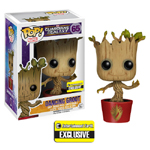 Dancing Groot Ravagers Logo Pop! Vinyl Bobble Head