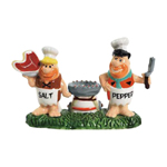The Flintstones Chefs Fred and Barney Salt and Pepper Shakers and Toothpick Holder